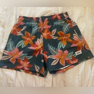 Duvin mesh lounge shorts tropical print